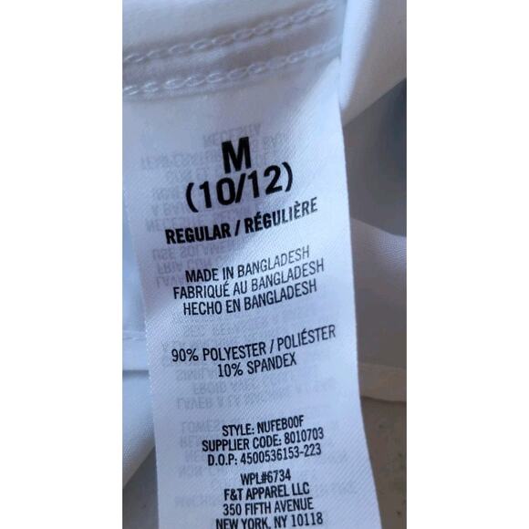 Nautica Boys White Short Sleeve Button Down Dress Shirt 10/12 - Picture 3 of 5